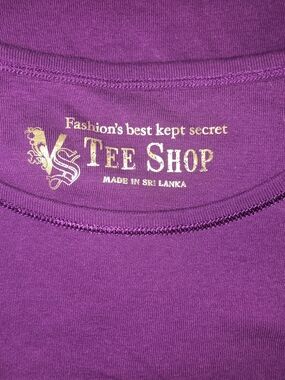 Vintage Victoria's Secret VS Tee Shop Purple Tank Top - Size XL